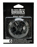 PAINT ACRYLIC LIQUITEX ARTIST SPRAY CAN NOZZLES STANDARD PACK OF 6