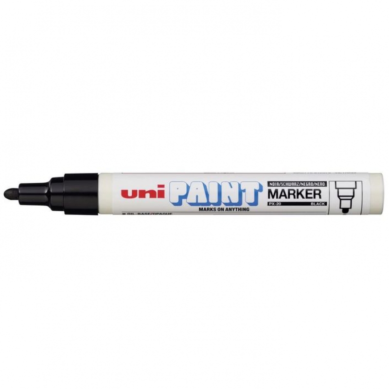 MARKER UNI PAINT PX20 MEDIUM POINT BLACK Jacksons Drawing Supplies