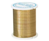 JEWELLERY BEADING WIRE 28 GUAGE X 22M GOLD