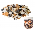 BUTTONS BASIC NATURAL ASSORTED SIZES 600G