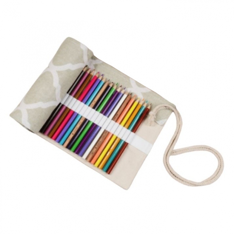 PENCIL WRAP HOLDS 48 PENCILS COLOURFUL LEAVES 1564601* 144980