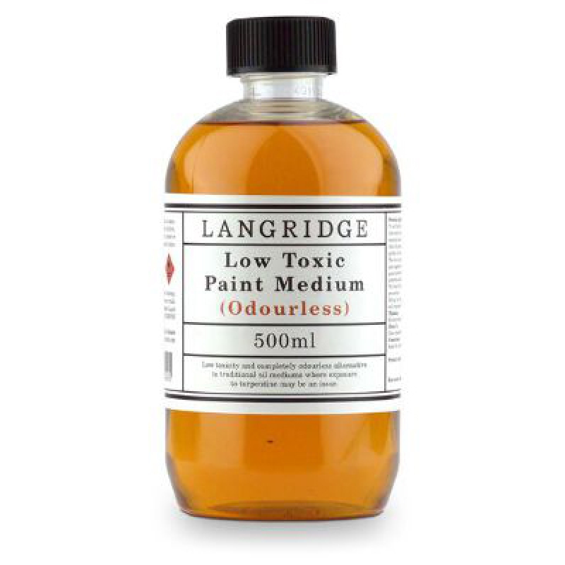 MEDIUM LANGRIDGE LOW TOXIC PAINTING MEDIUM 500ML (ODOURLESS) *Hazardous