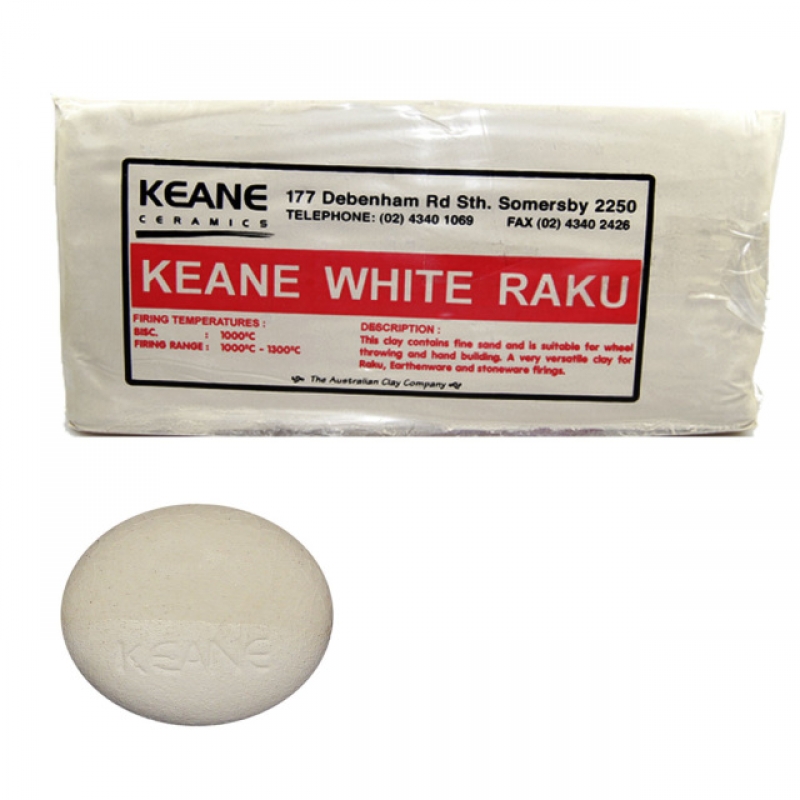 KEANE RAKU WHITE PAPER CLAY 10KG 1 BAG *While Stocks Last* Jacksons Drawing Supplies