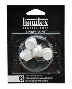 PAINT ACRYLIC LIQUITEX ARTIST SPRAY CAN NOZZLES ASSORTED PACK OF 6