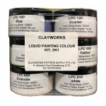 CLAYWORKS LIQUID PAINTING UNDERGLAZE LPCSK1 STARTER KIT 6 x 50ML
