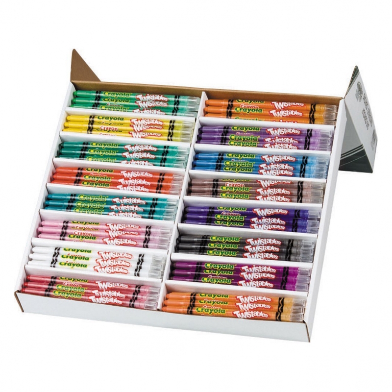 CRAYOLA TWISTABLE CRAYONS CLASSPACK SET OF 240 (16 COLOURS) *Special Order Only* 15063