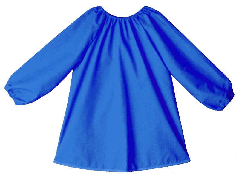 SMOCK ARTSMOCK WATERPROOF NYLON LONGSLEEVE 80CM LONG (912 YEARS) COLOUR RED *Special Order